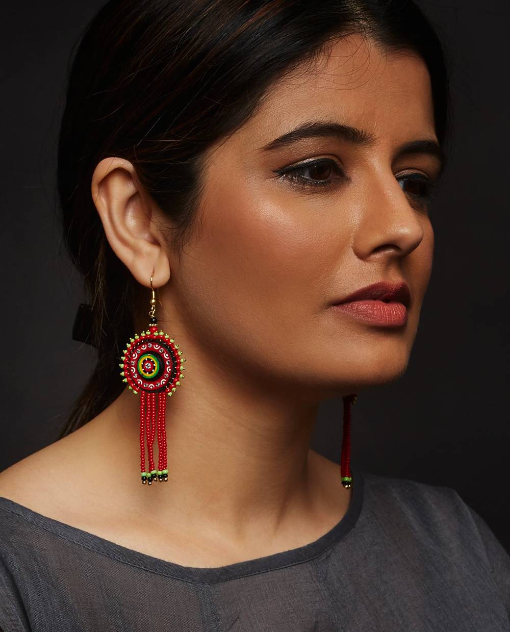 THEYYAM DANGLER (RED)