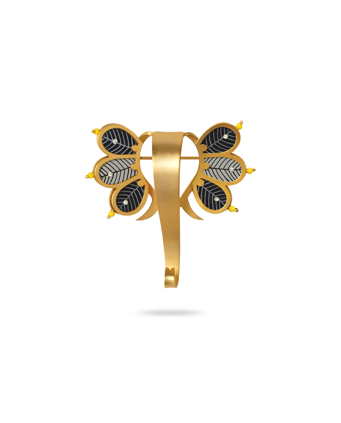 Gaj Raj Gond Art Brooch