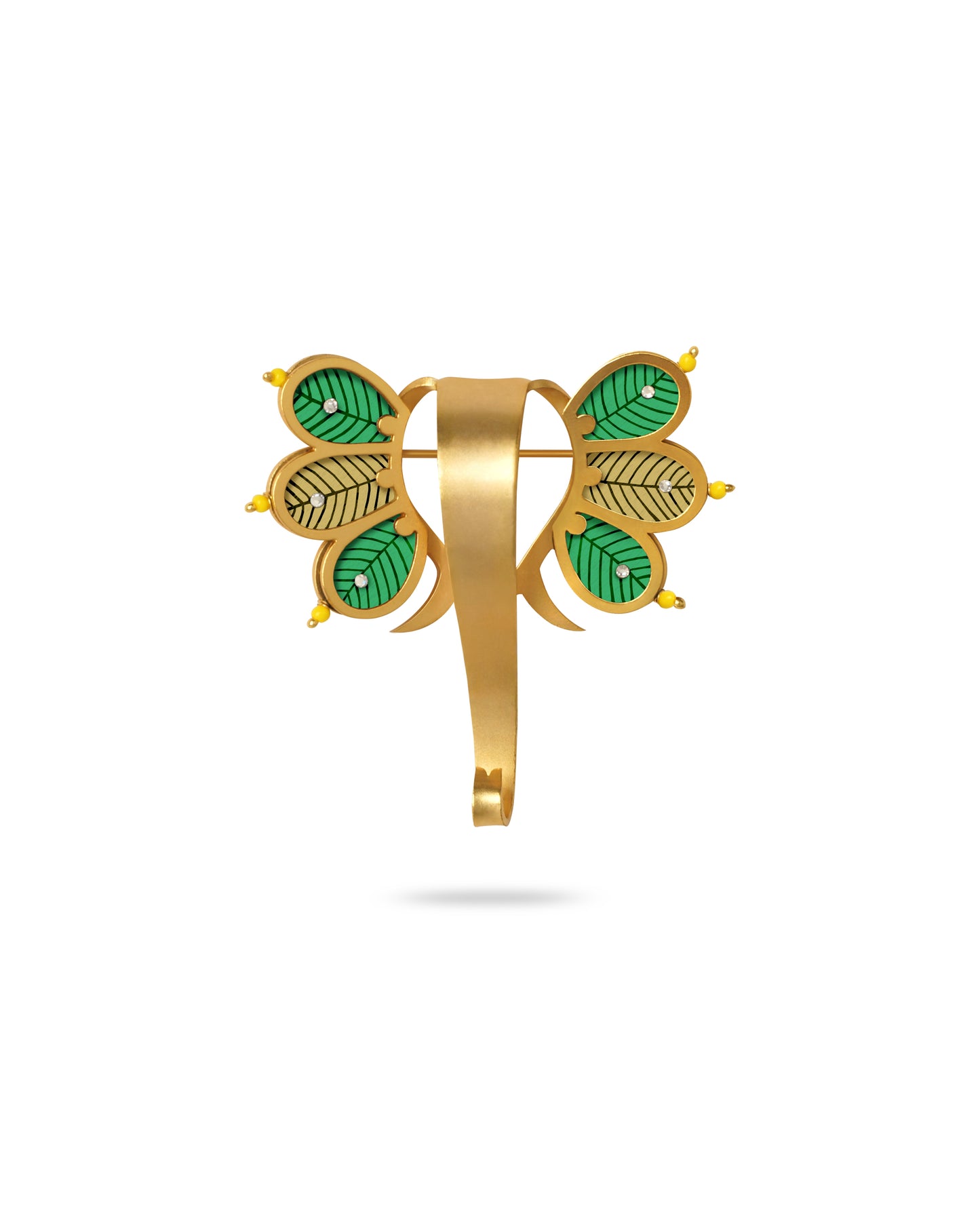 Gaj Raj Gond Art Brooch