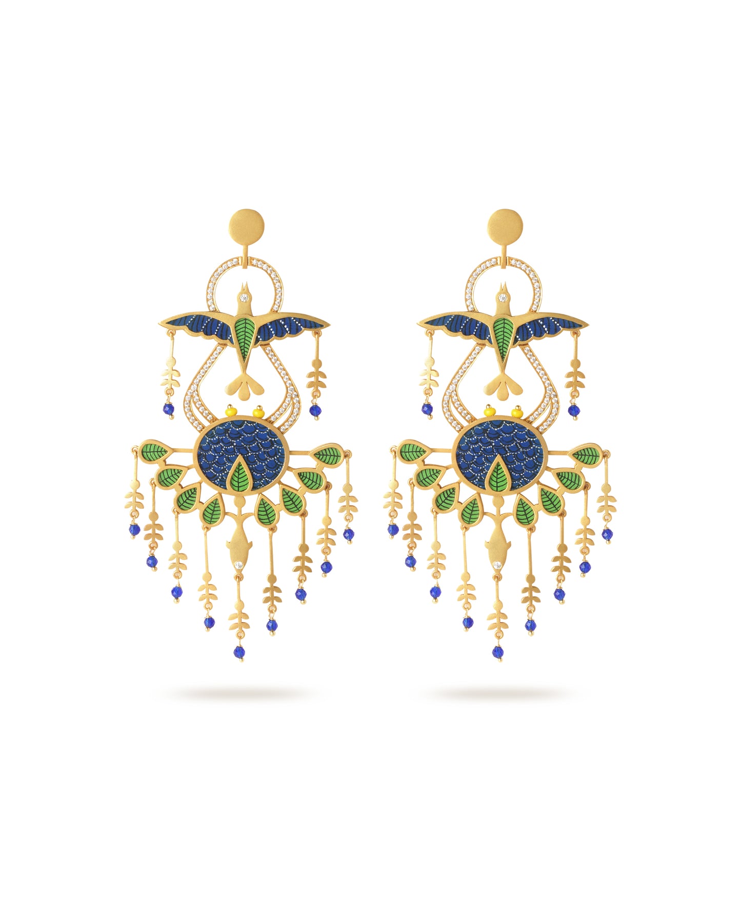 Prithvi Rachna Gond Art Earrings