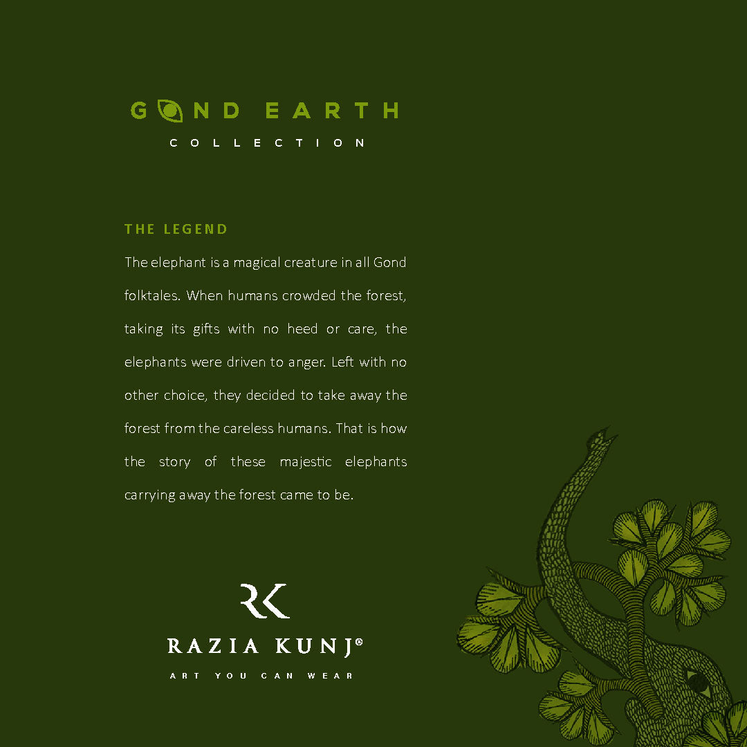 Van Raja Gond Art Earrings