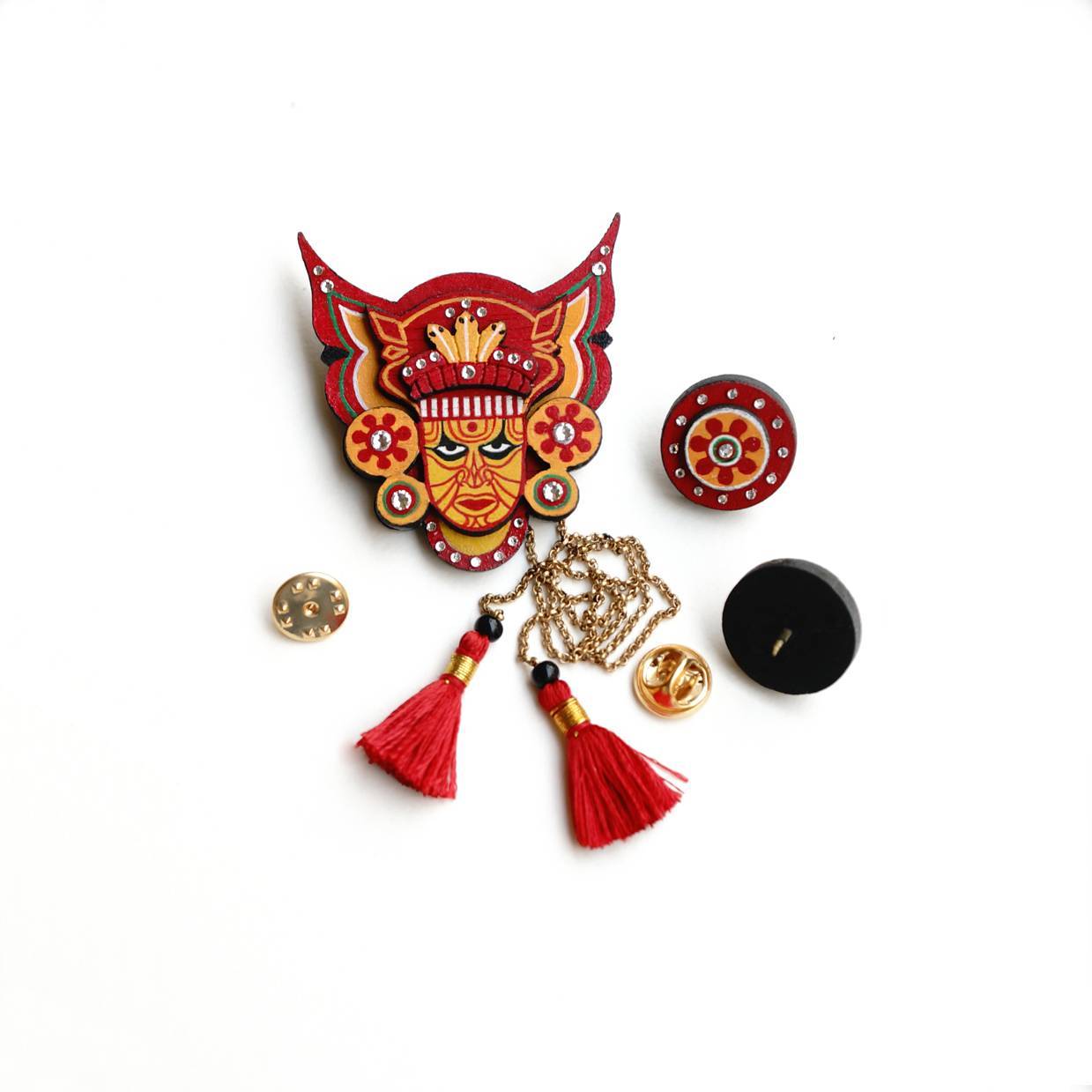 VISHNU THEYYAM BROOCH