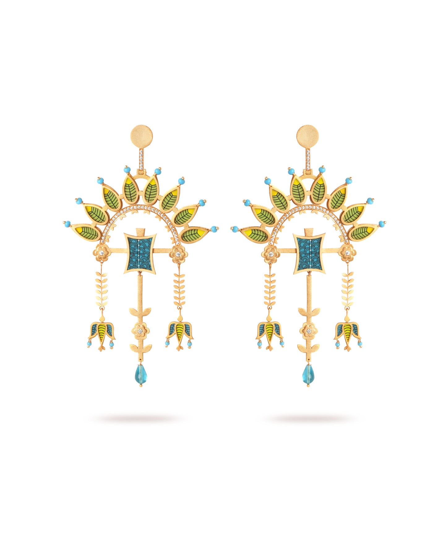 Bana Geet Gond Art Earrings