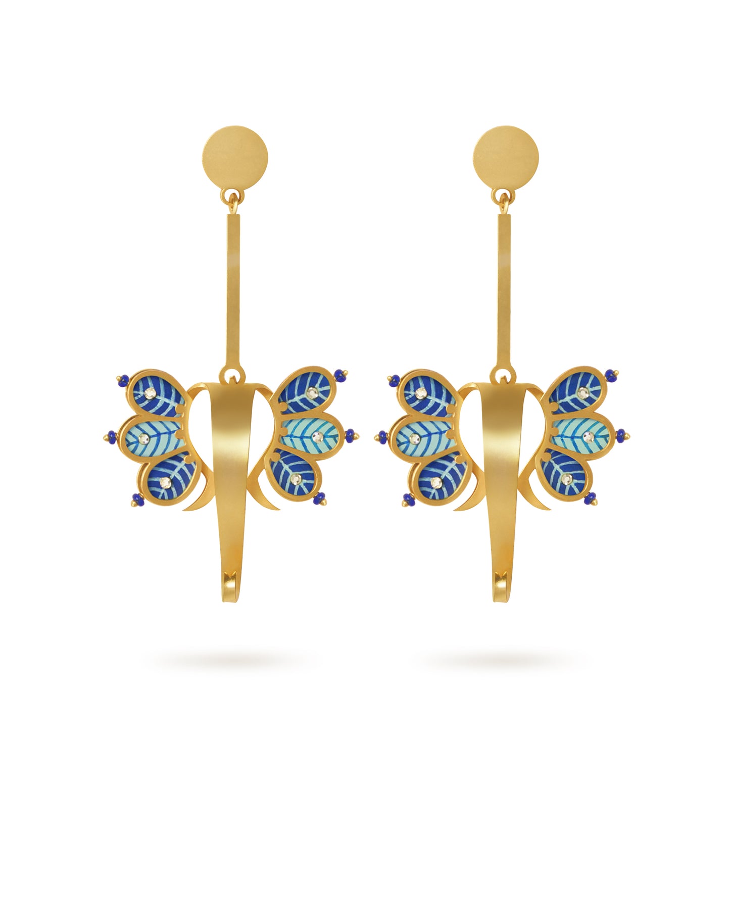 Gaj Manjiri Gond Art Earrings