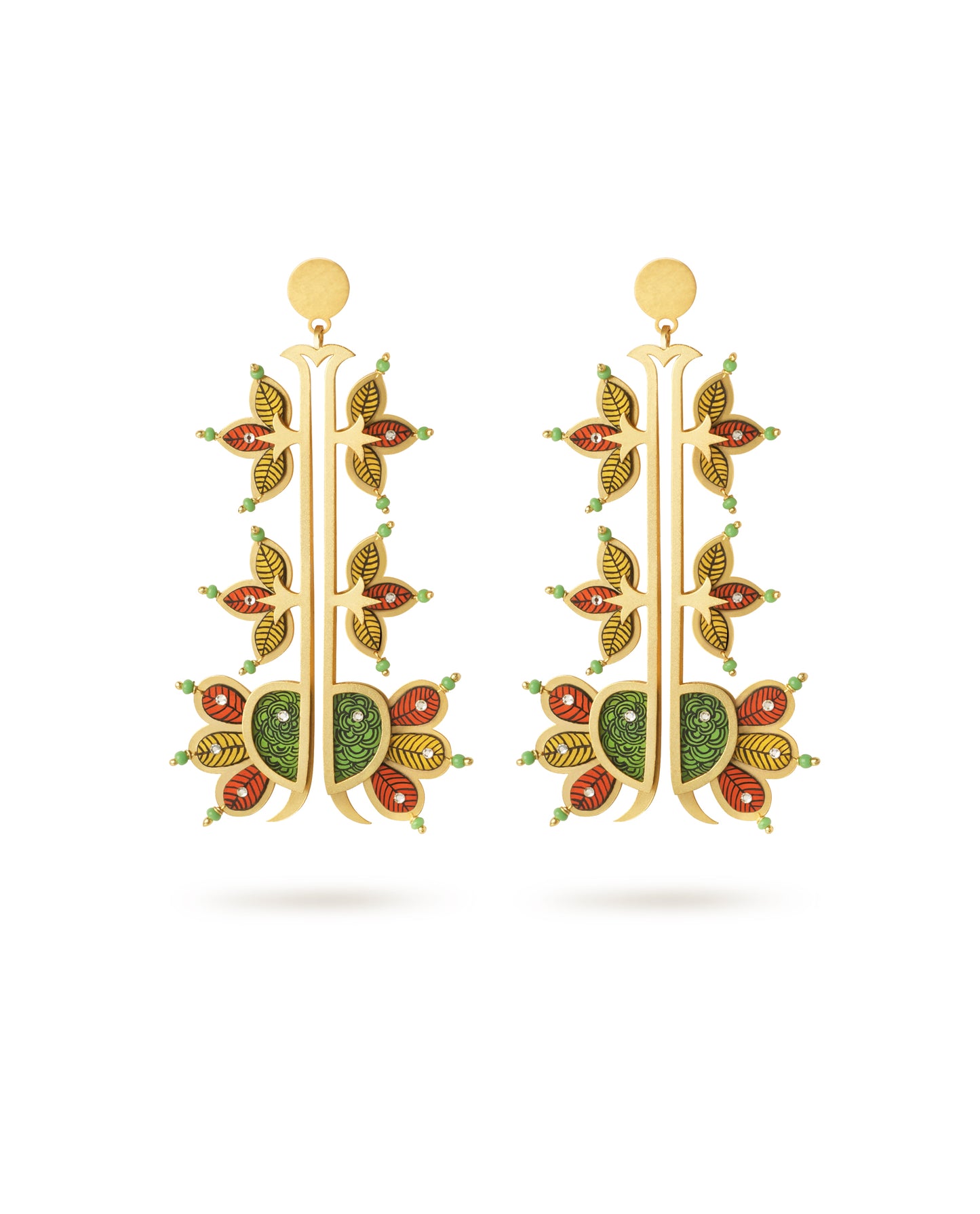 Vishal Hasti Gond Art Earrings